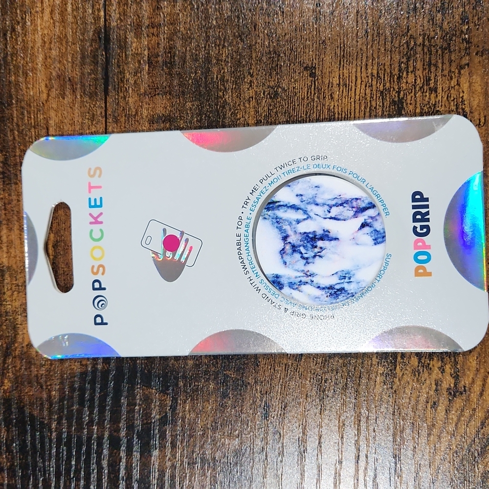 NWT Popsockets brand cobalt marble popsocket